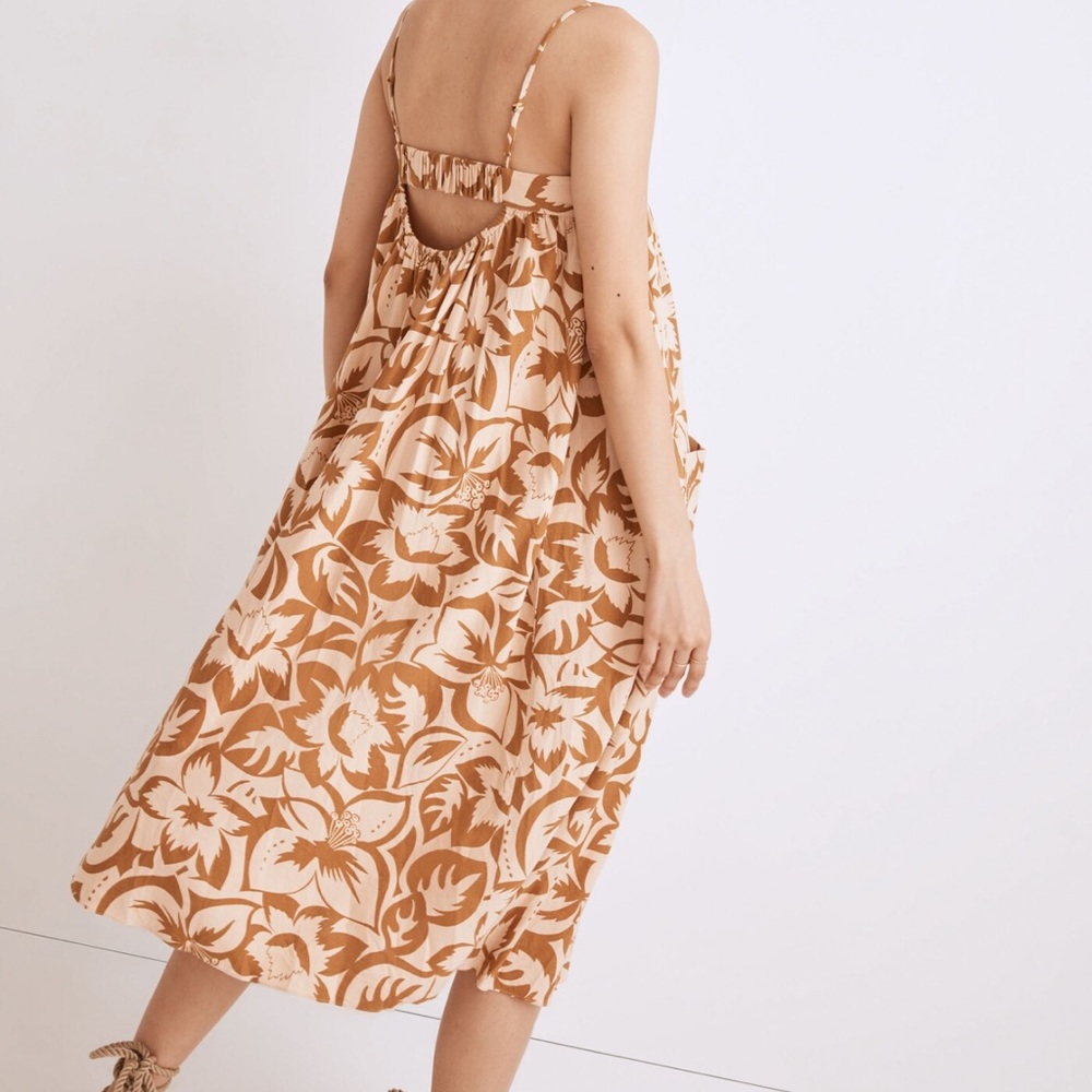 Madwell Linen Blend Midi Dress - Picture 4 of 10
